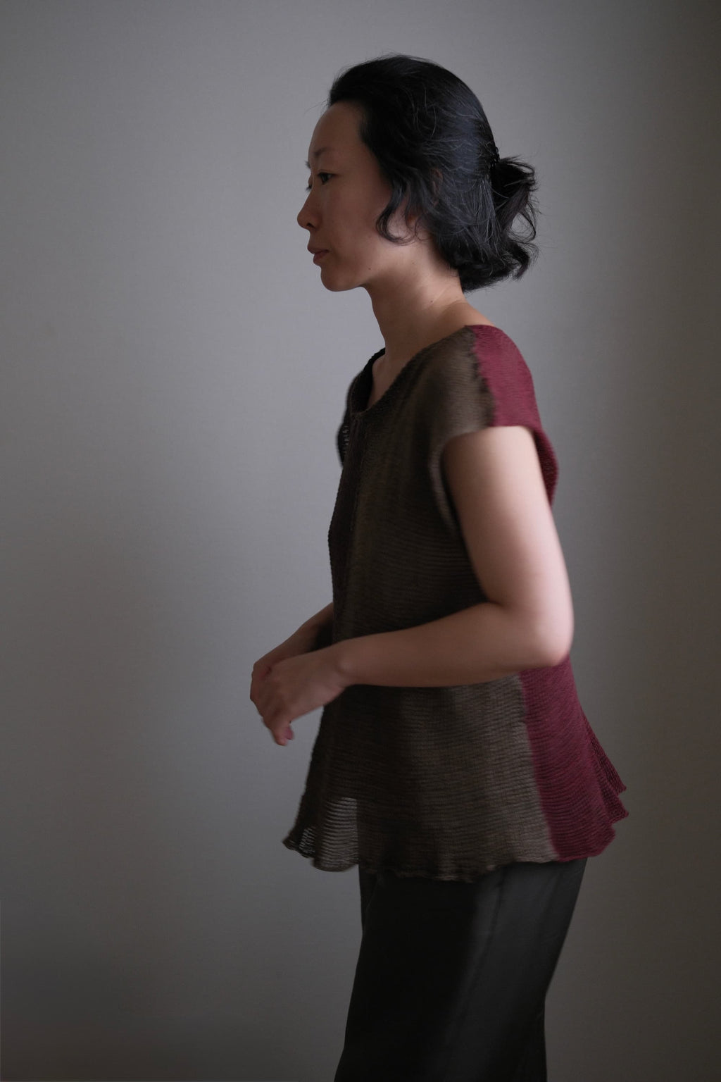 Silk-Linen Knitted Vest