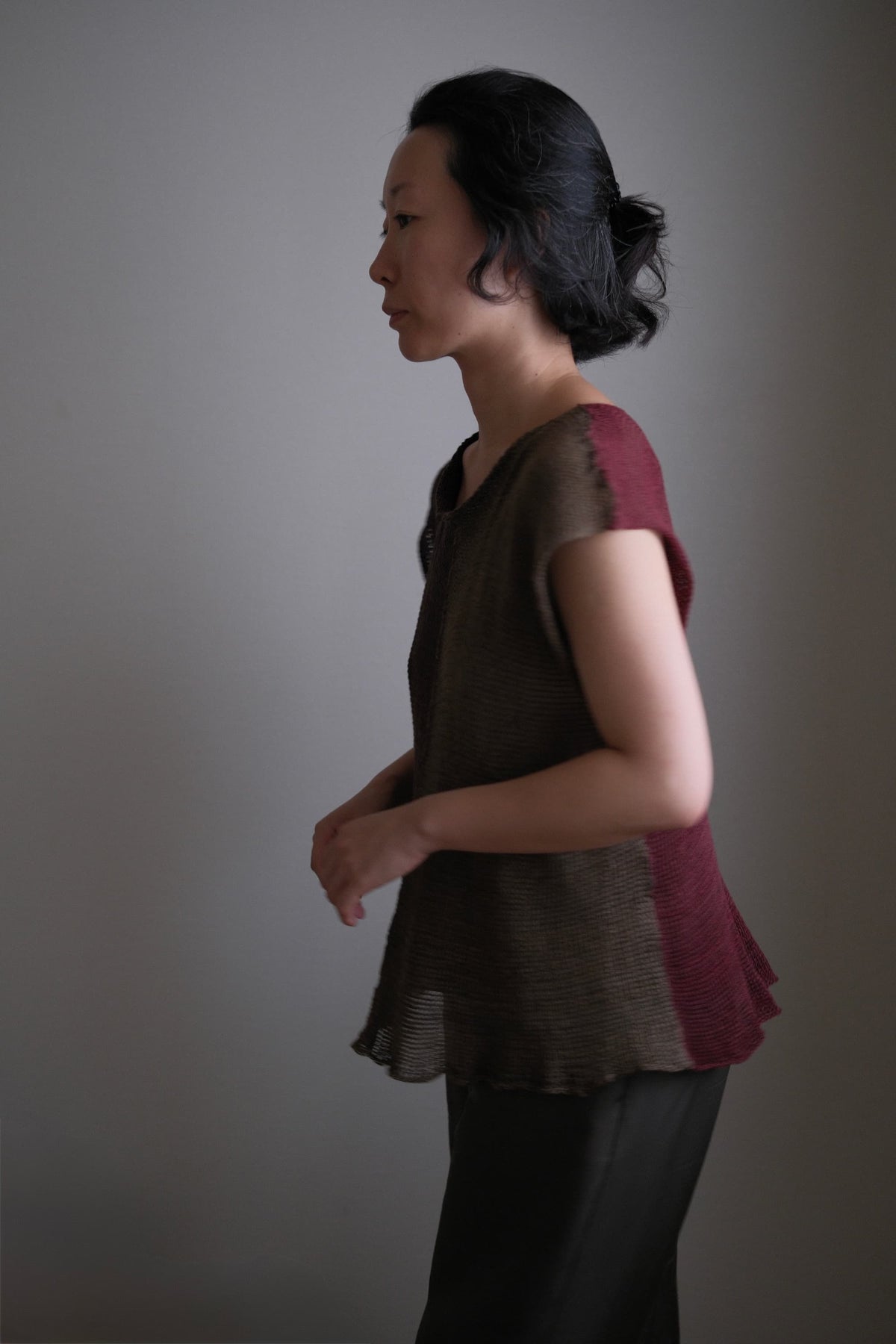 Silk-Linen Knitted Vest
