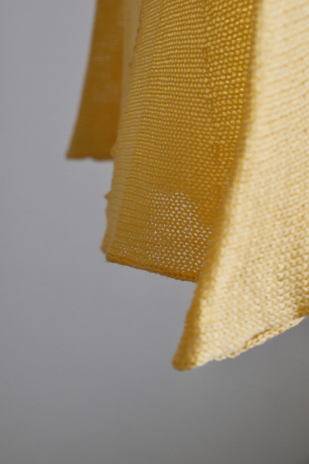 Silk Knitted Cowl-Neck Poncho
