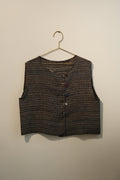 sana insania ≠ RockTea vest - 70% Indian Tussah Silk 30% Cotton Hand-stitched