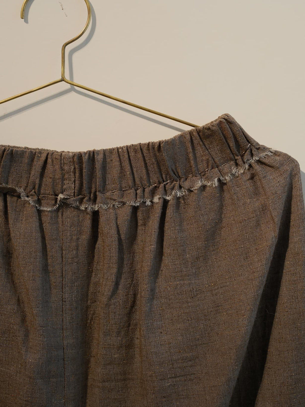 sana insania ≠ Hojicha skirt - 100% Indian Tussah Silk Hand-stitched