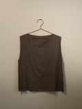 sana insania ≠ Hojicha vest - 100% Indian Tussah Silk Hand-stitched