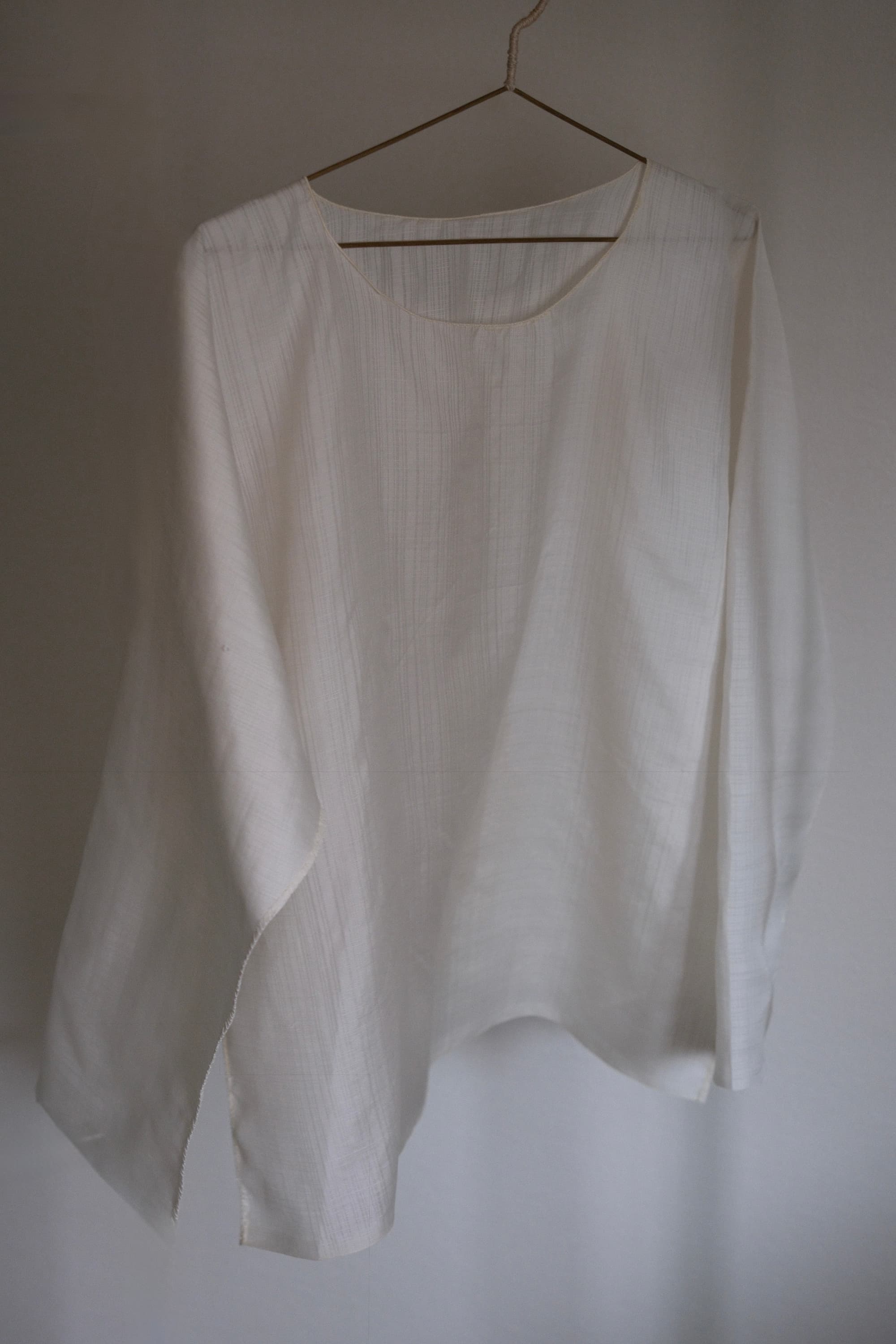 sana insania ≠ Air Garment Hand-stitched air cape shirt - Long-sleeve version (3/4 Sleeve)
