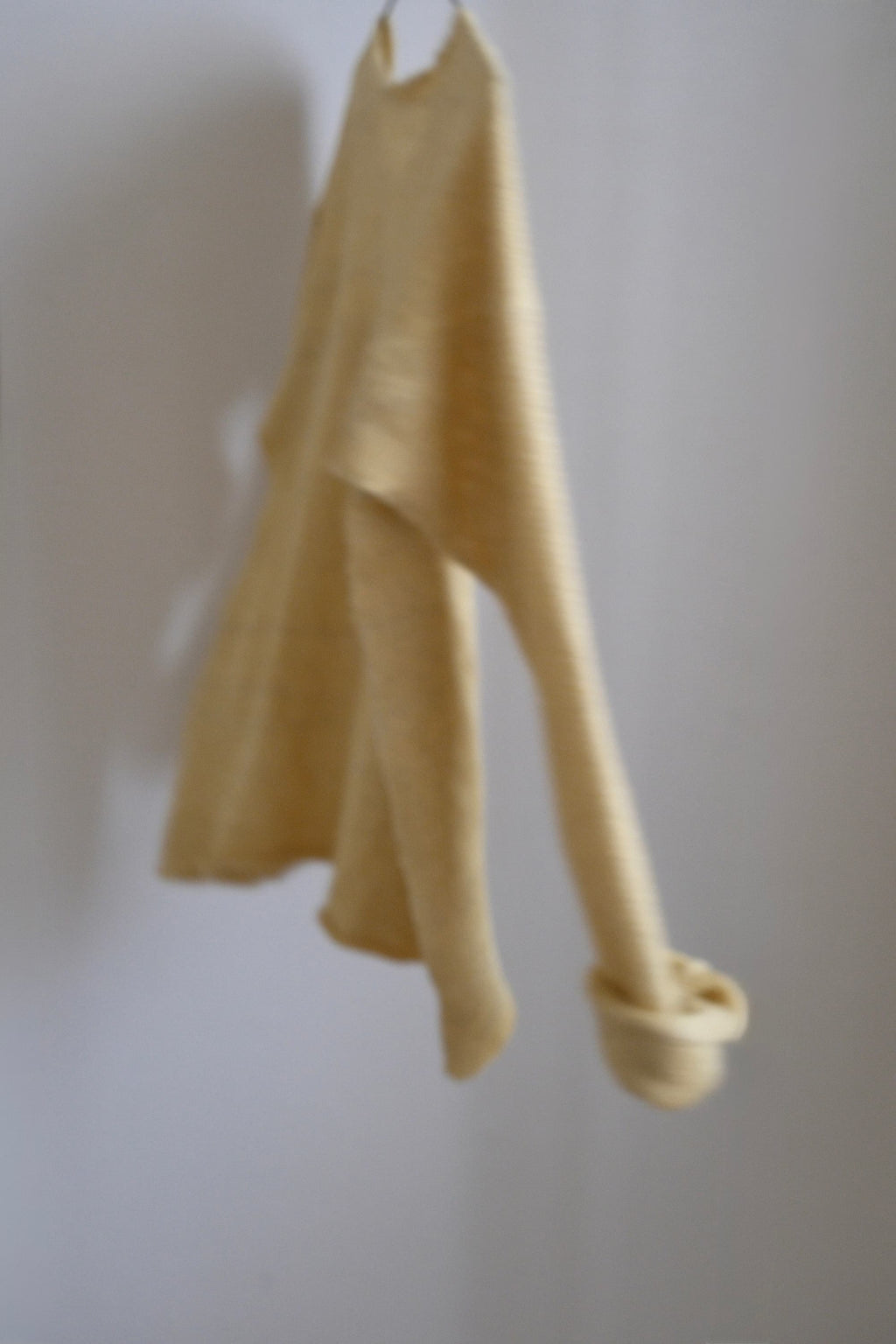 Silk-Cotton-Linen Knitted Long-Sleeve Sweater