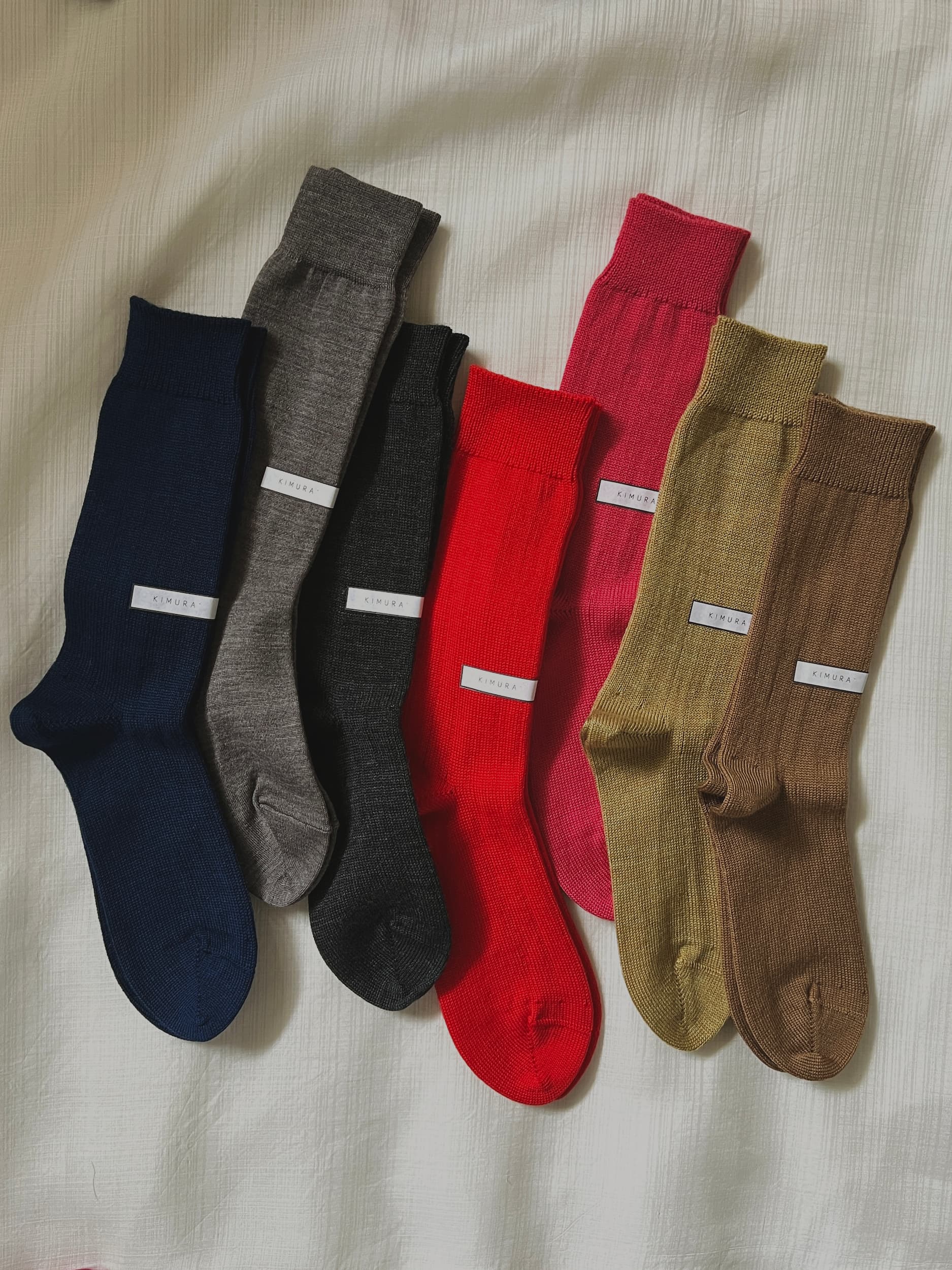MERINO WOOL RIB SOCKS / 22-24cm