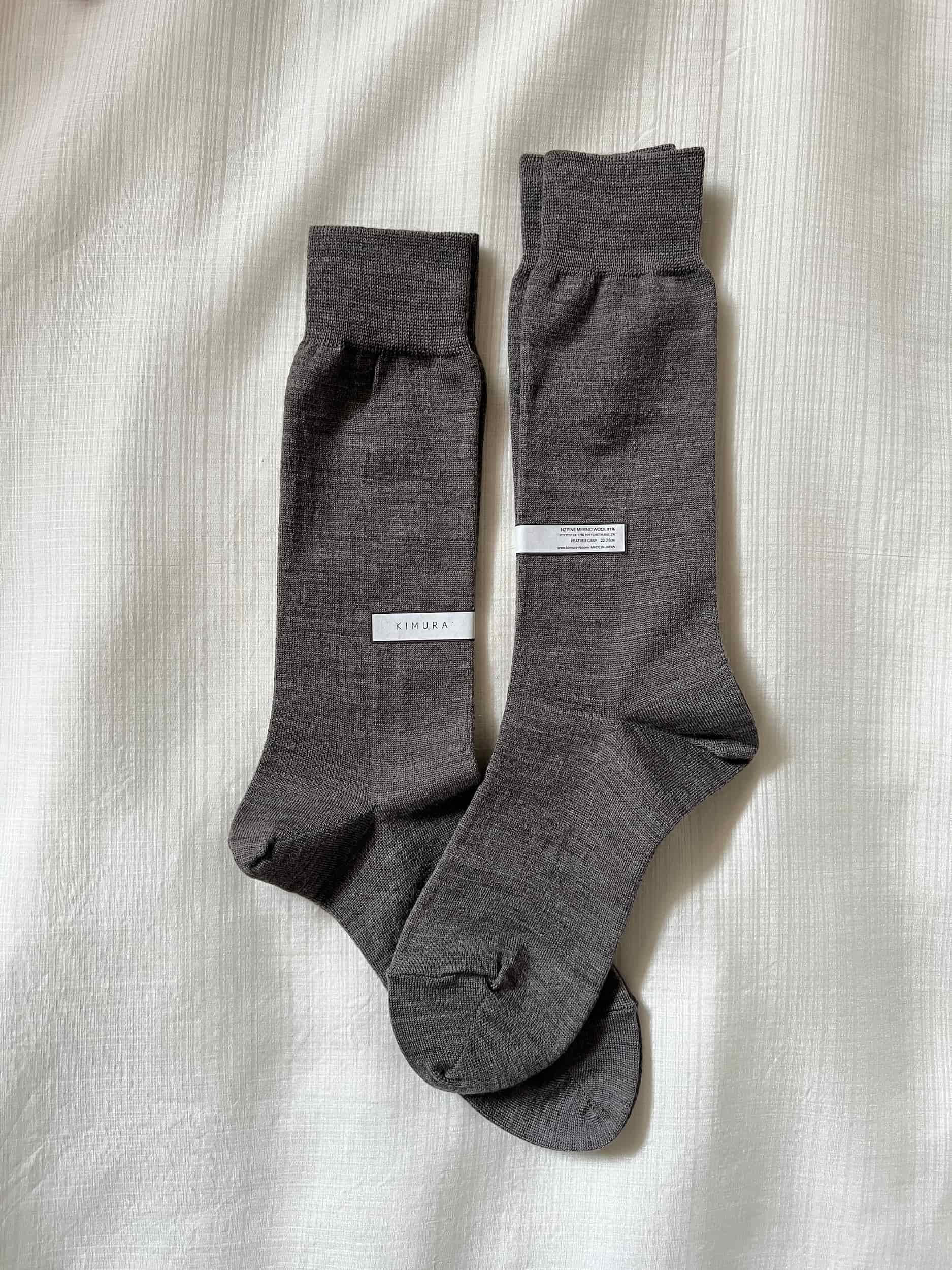 MERINO WOOL RIB SOCKS / 22-24cm