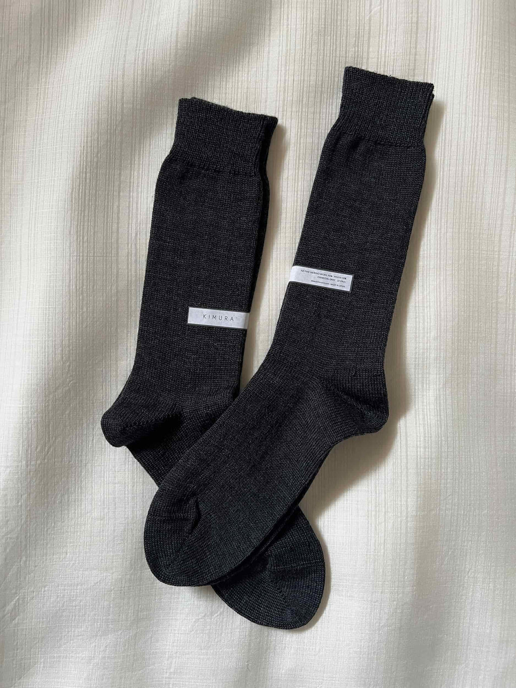 MERINO WOOL RIB SOCKS / 22-24cm