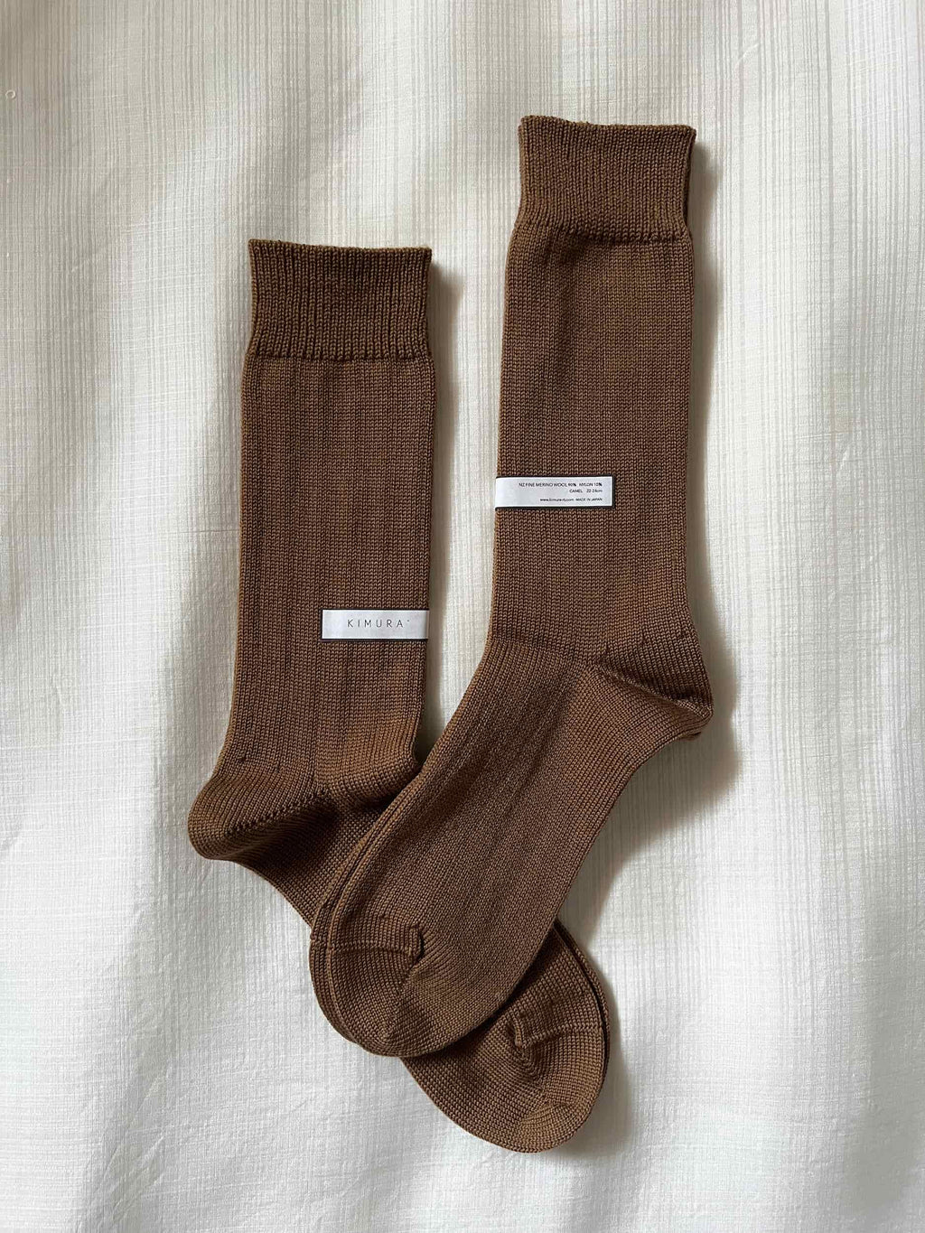 MERINO WOOL RIB SOCKS / 22-24cm