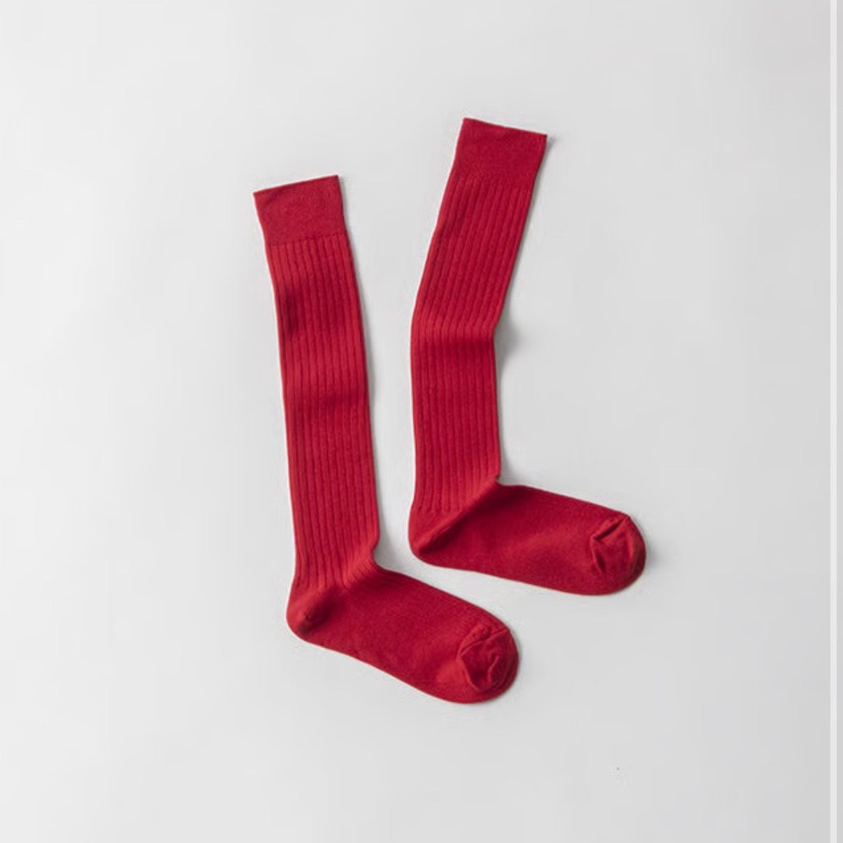 COTTON RIB HIGH SOCKS / 22-24cm