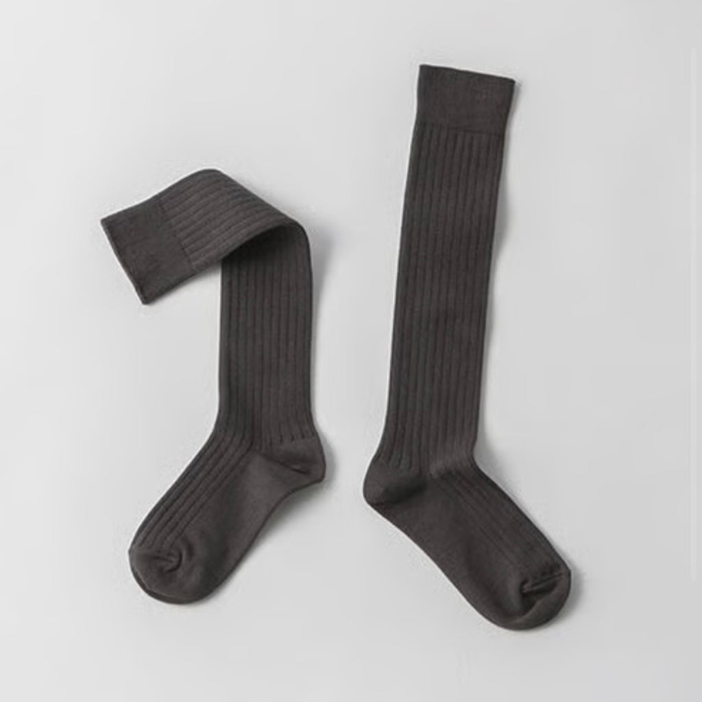 COTTON RIB HIGH SOCKS / 22-24cm