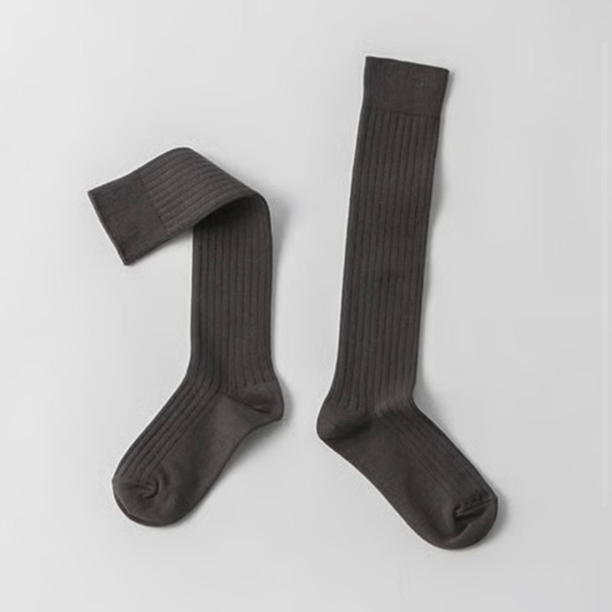 COTTON RIB HIGH SOCKS / 22-24cm